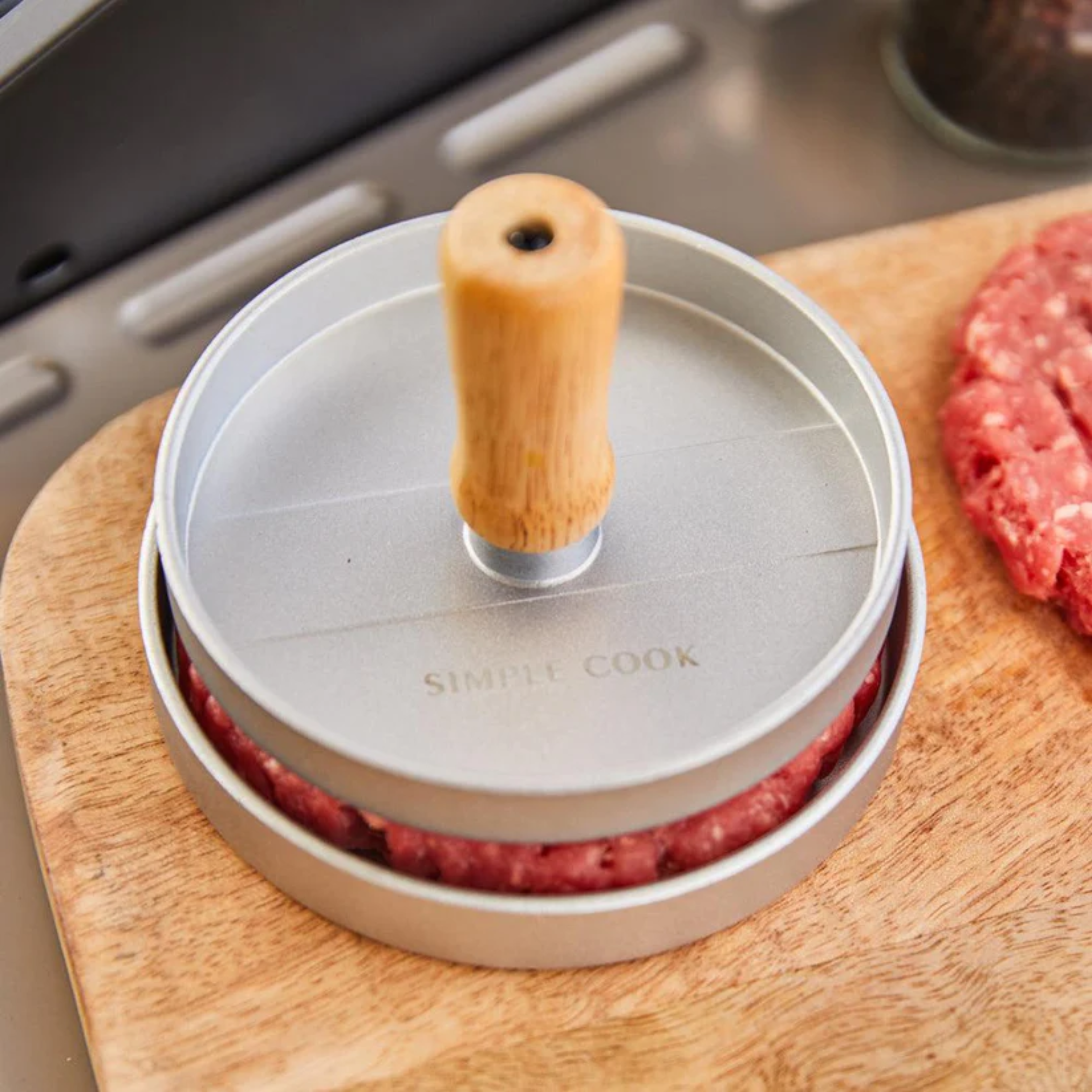 Prensador de Carne para Hamburguesas Perfectas